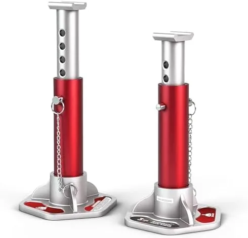 jack boss 3 ton 6000 lbs aluminum lightweight jack stands with locking support pins for carssuvs and light duty trucks1 pair